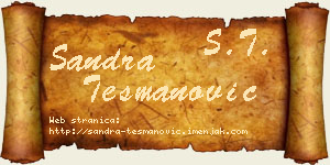 Sandra Tešmanović vizit kartica